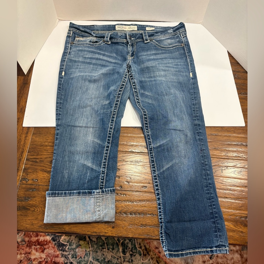 BKE jeans Sabrina capris size 33 with 26” inseam, worn 3 times